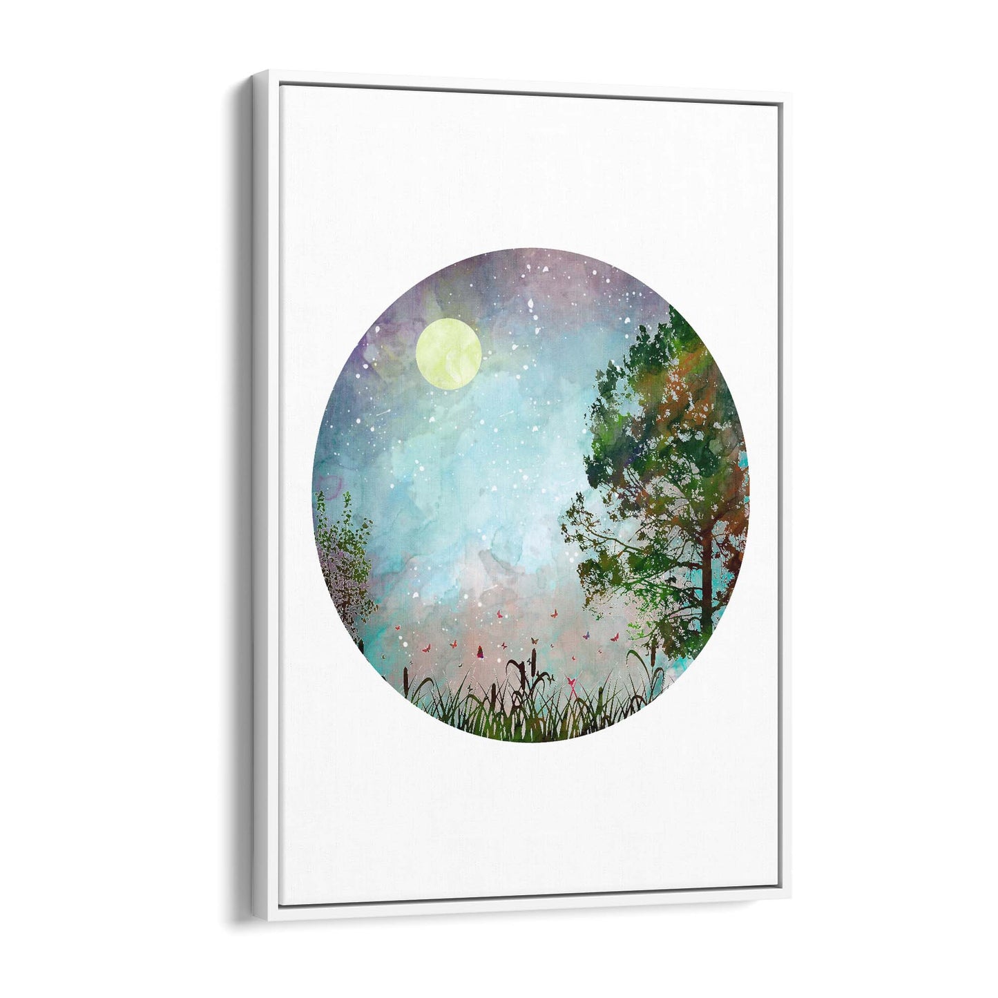 Scandi Circle Landscape Kitchen Minimal Wall Art #2 - The Affordable Art Company