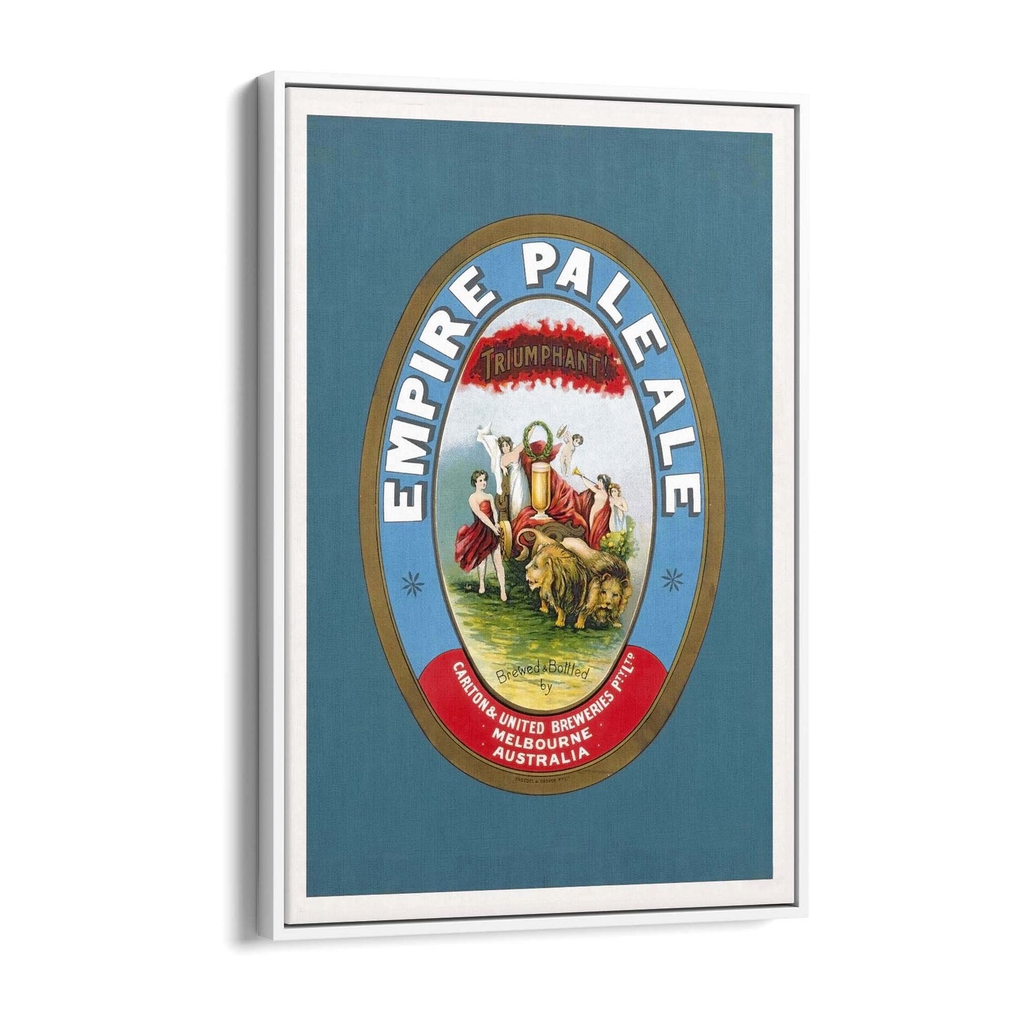 Empire Pale Ale Brewery Vintage Beer Wall Art - The Affordable Art Company