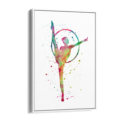 Gymnast Dance Girls Bedroom Gymnastics Wall Art #2 - The Affordable Art Company