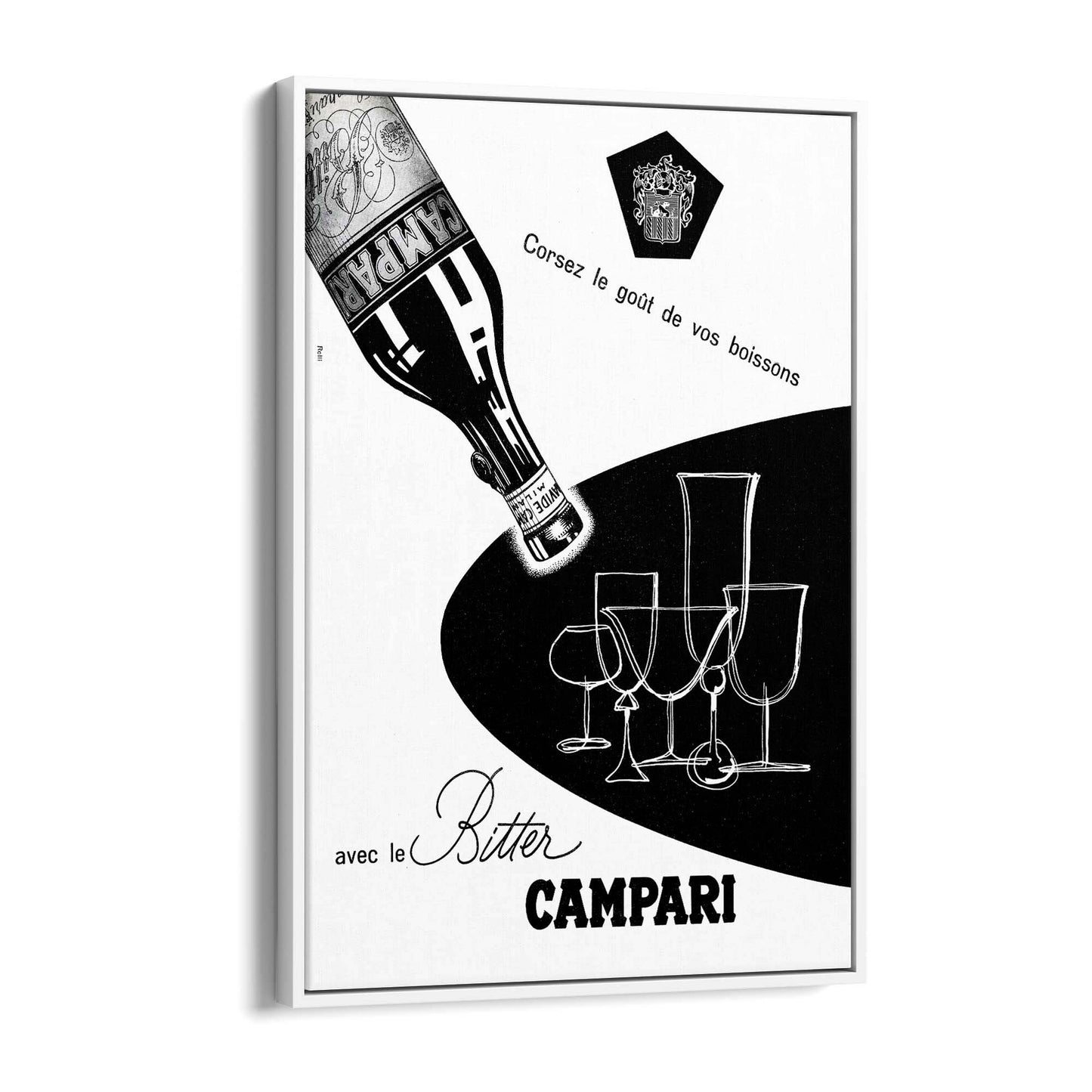 Bitter Campari Vintage Advert Wall Art - The Affordable Art Company