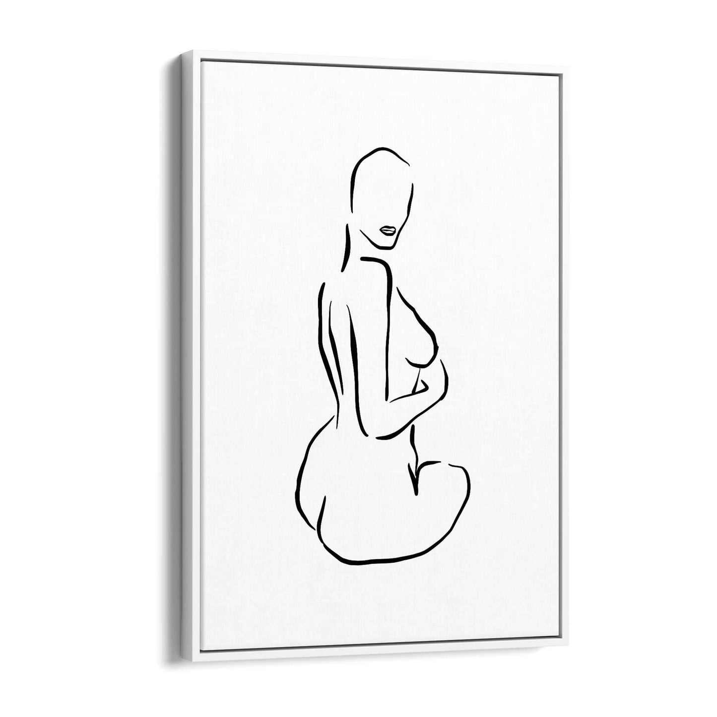 Nude Female Form Fashion Minimal Wall Art - The Affordable Art Company