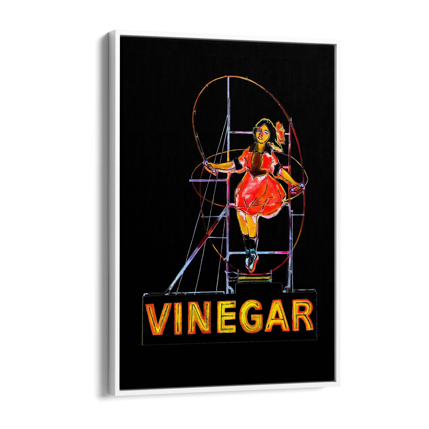 Vinegar Girl, Night Richmond Melbourne Wall Art - The Affordable Art Company