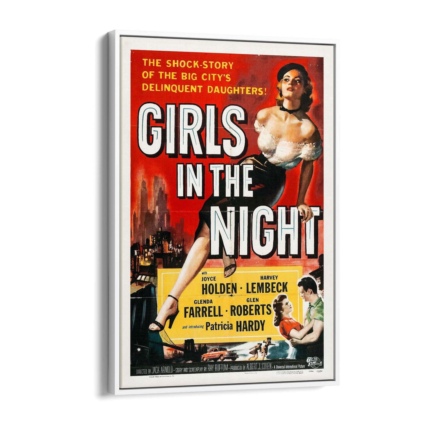 Girls Of The Night Vintage Advert Wall Art - The Affordable Art Company