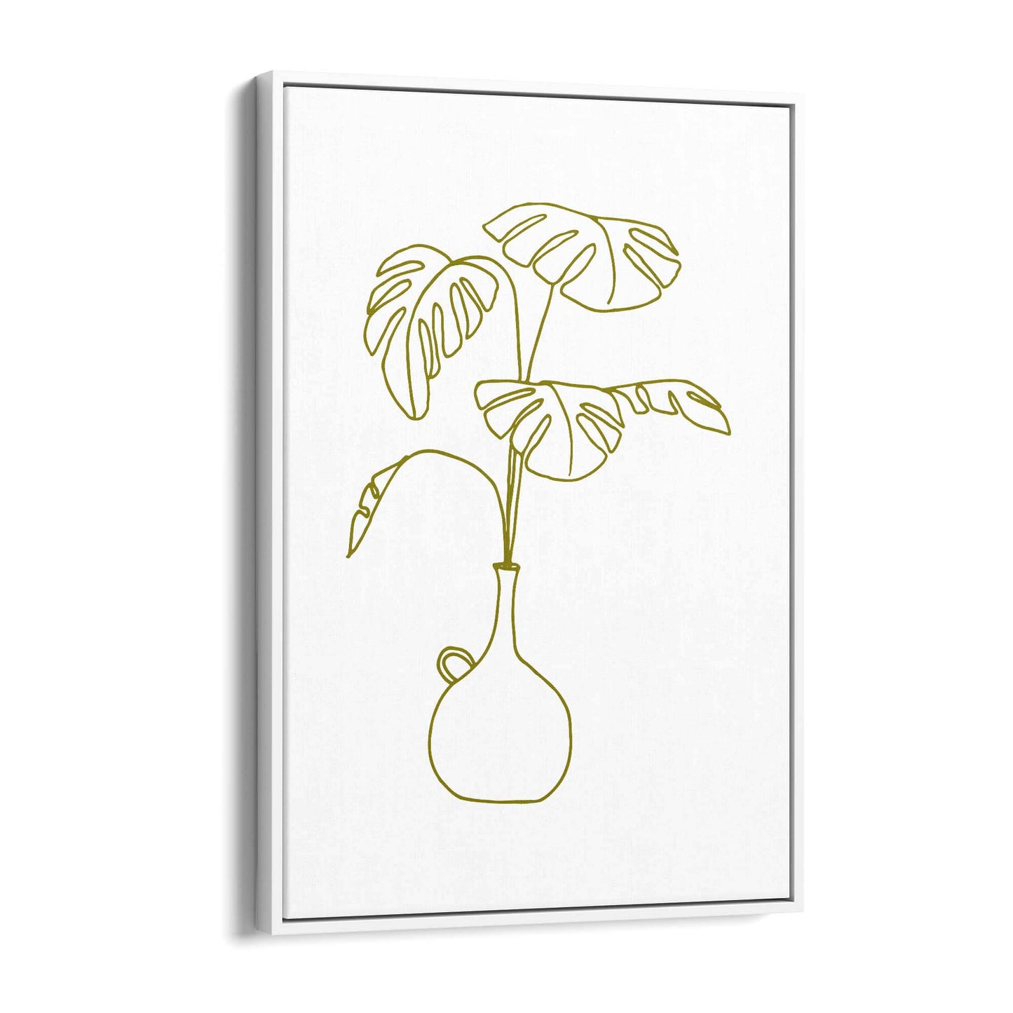 Abstract House Plant Minimal Living Room Wall Art #14 - The Affordable Art Company