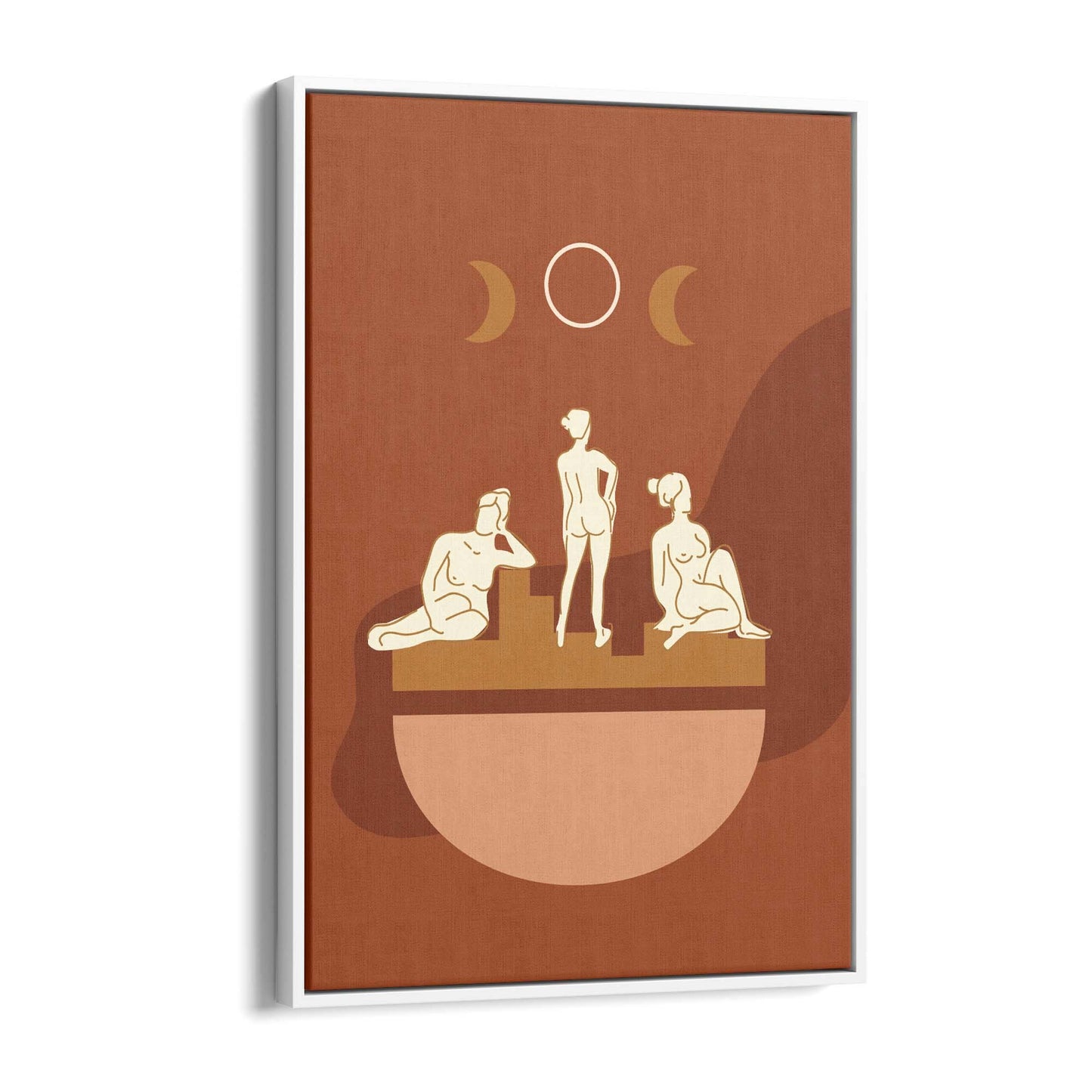 Abstract Greek Goddess Retro Minimal Wall Art #2 - The Affordable Art Company