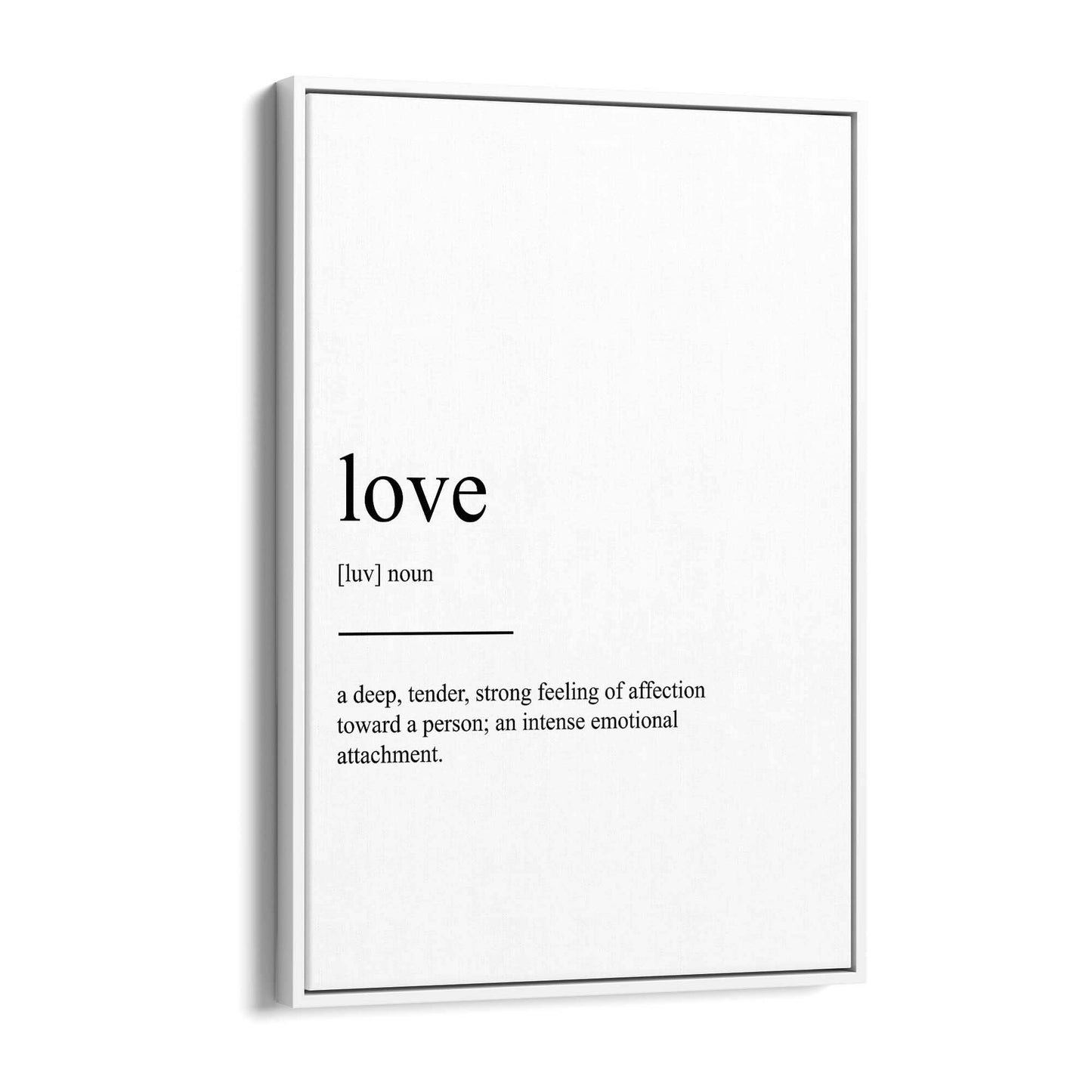 Love Dictionaly Definition Valentines Wall Art - The Affordable Art Company