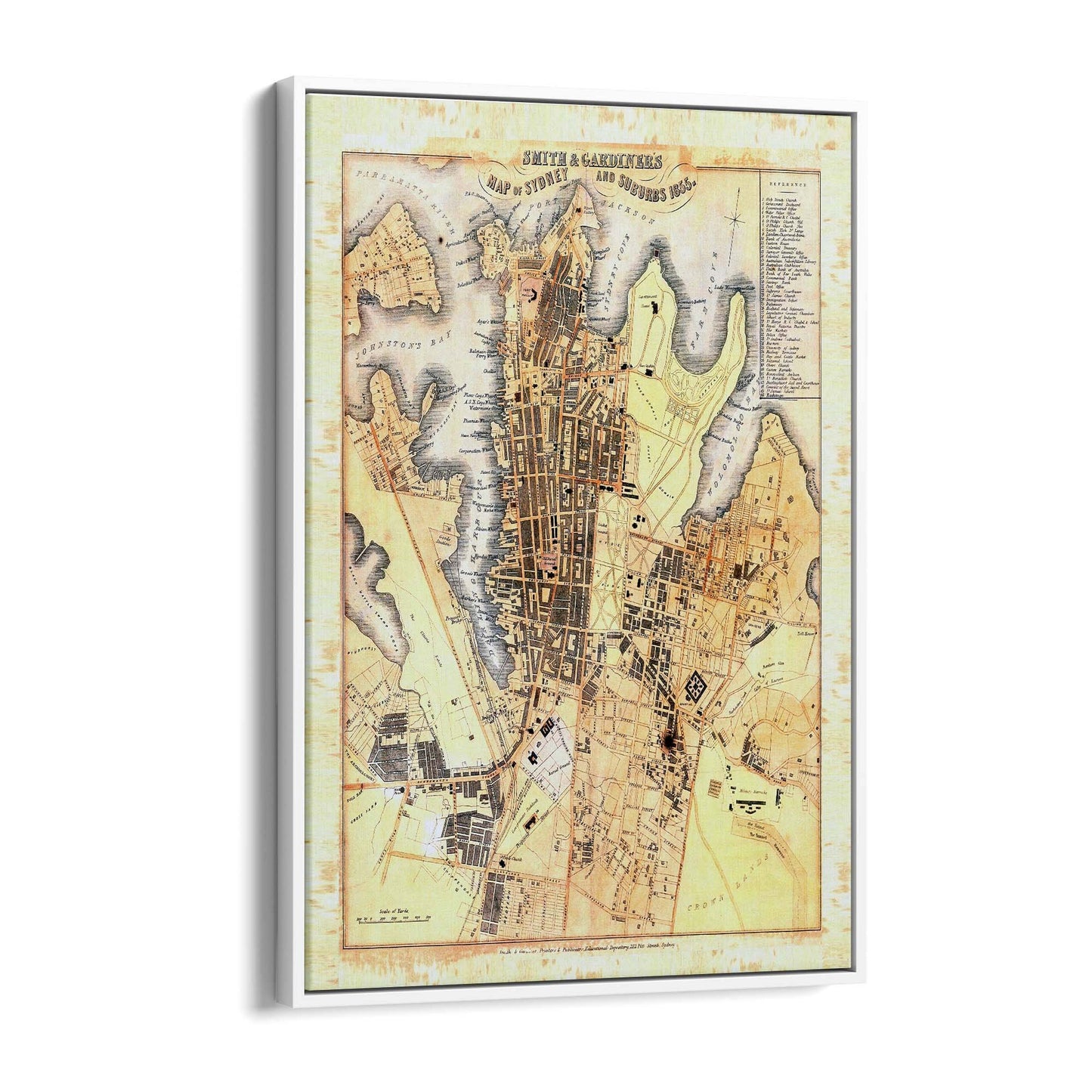 Sydney Vintage Map Australian Old Wall Art #2 - The Affordable Art Company
