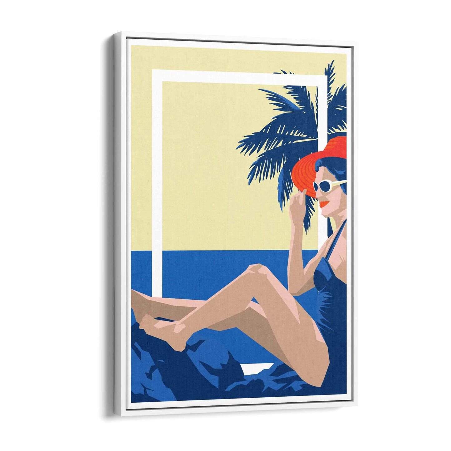 Retro Summer Beach Coastal Fashion Wall Art #3 - The Affordable Art Company