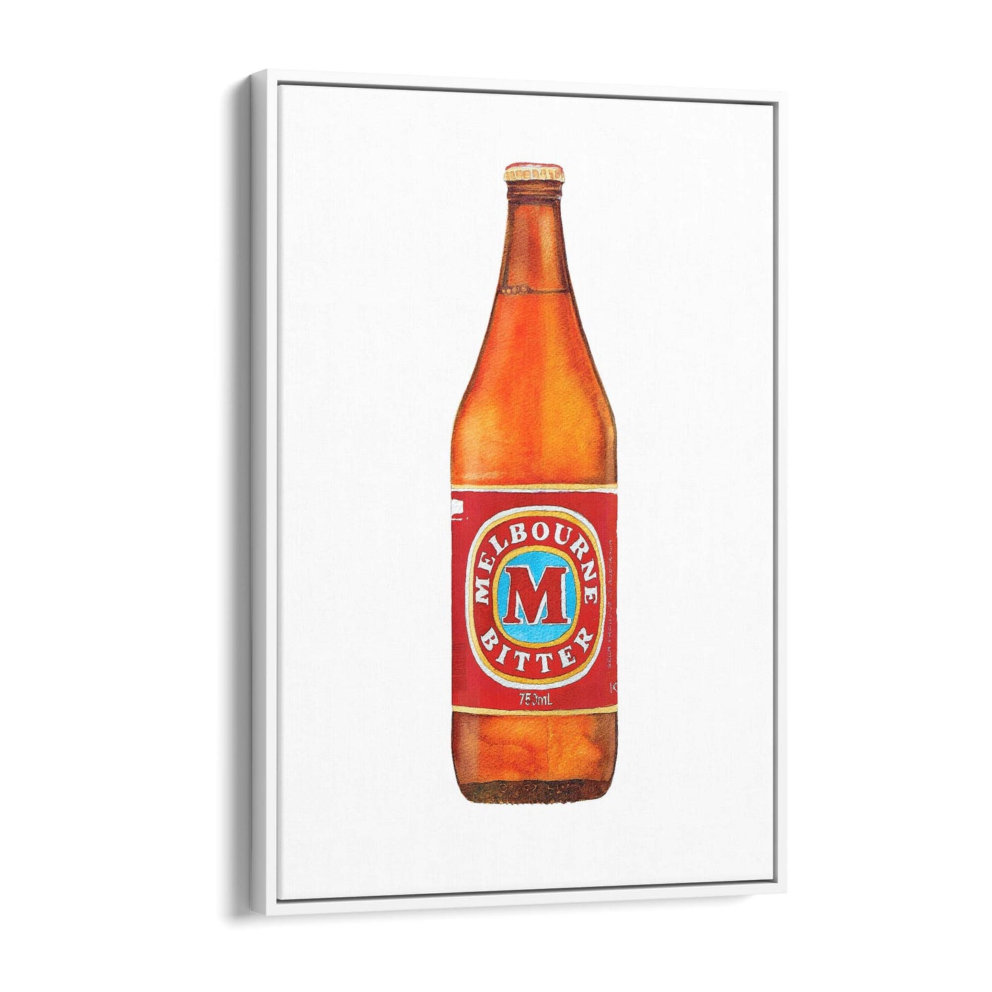 Melbourne Bitter Longneck Painting Wall Art - The Affordable Art Company