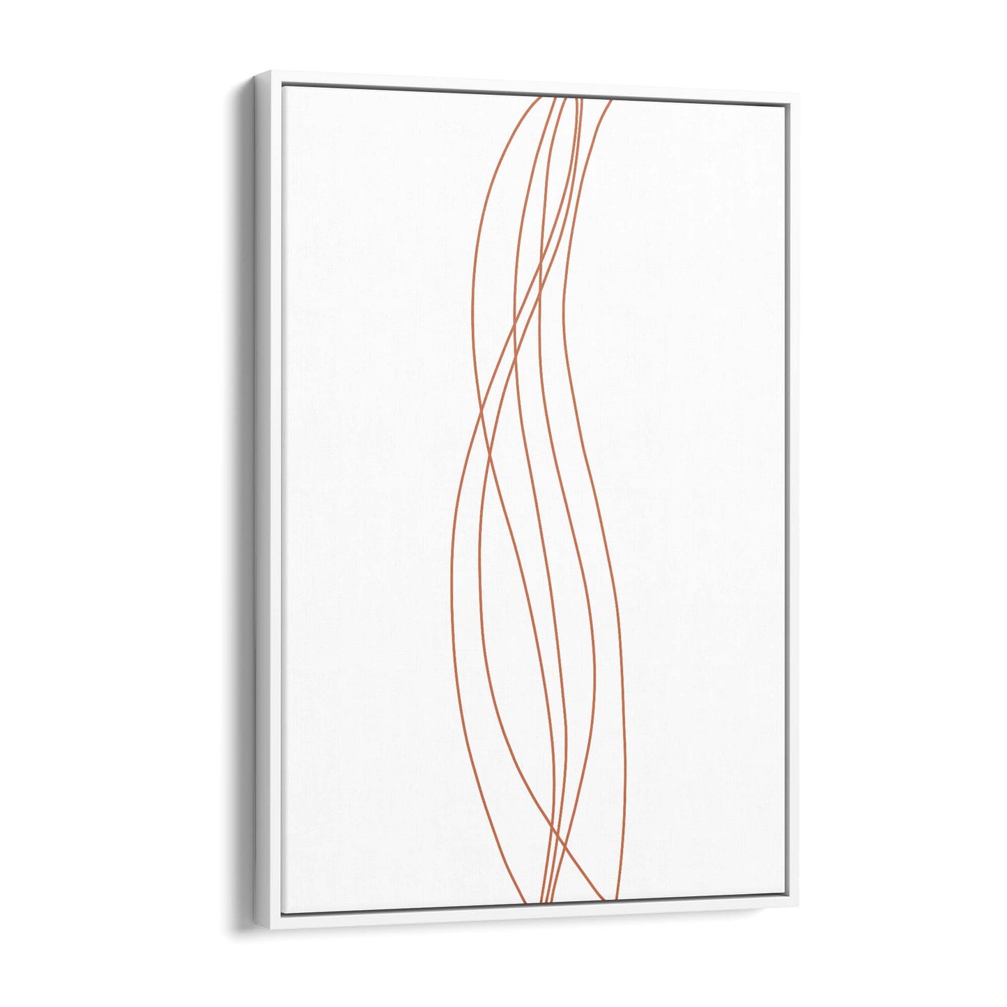 Minimal Waves Line Abstract Wall Art #4 - The Affordable Art Company