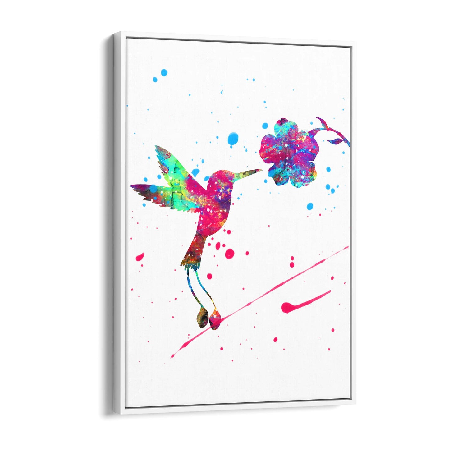Watercolour Hummingbird Bird Nursery Wall Art #2 - The Affordable Art Company