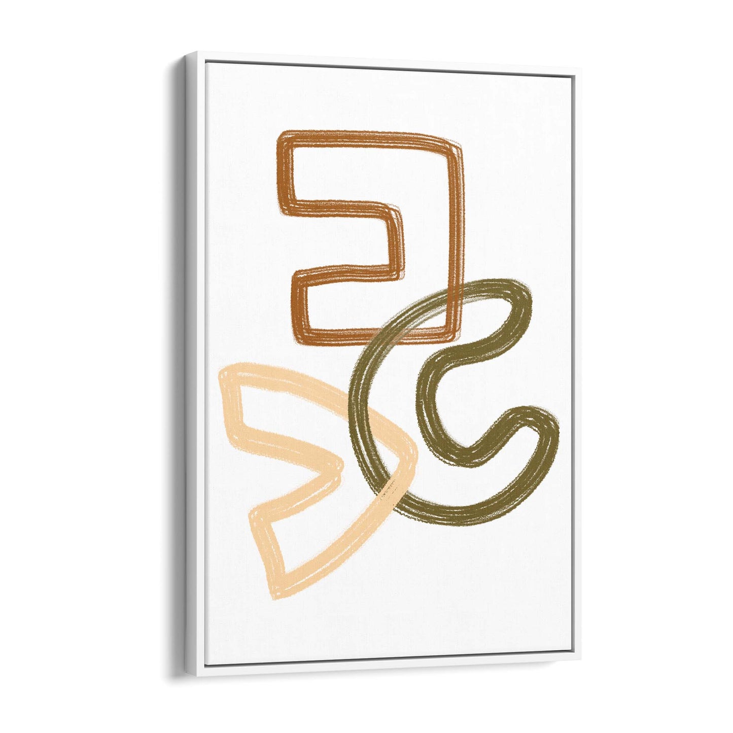 Flower Minimal Abstract Floral Wall Art - The Affordable Art Company