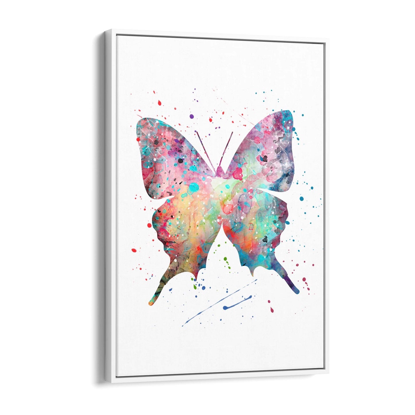Butterfly Cute Nursery Baby Toddler Wall Art #1 - The Affordable Art Company