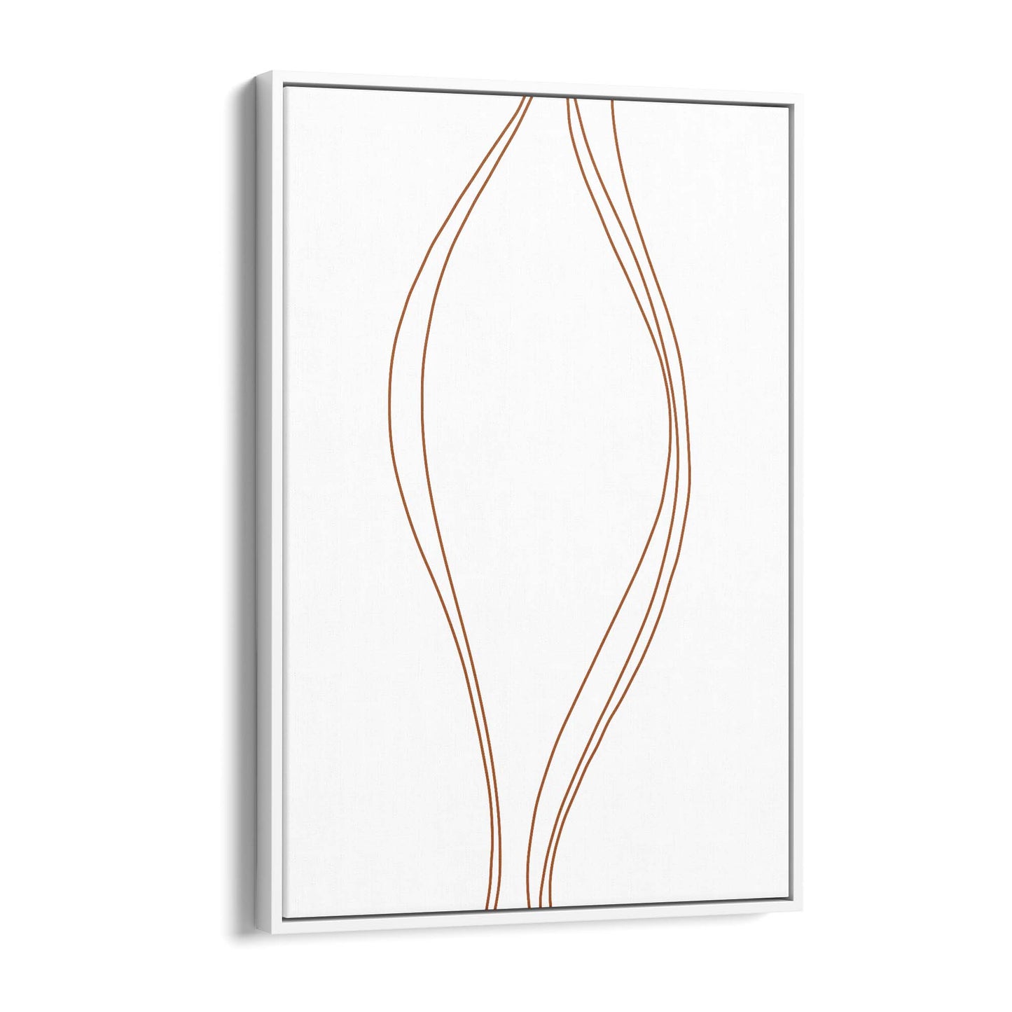 Minimal Waves Line Abstract Wall Art #1 - The Affordable Art Company