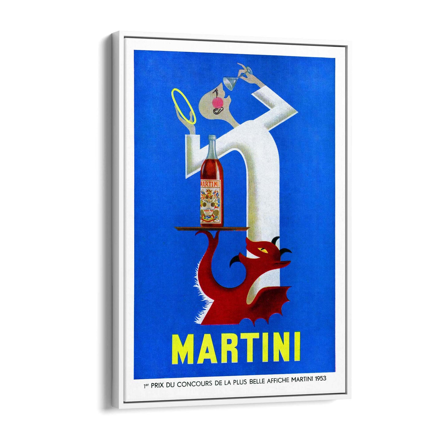 Martini "Red Devil & Angel" Vintage Drinks Advert Wall Art - The Affordable Art Company