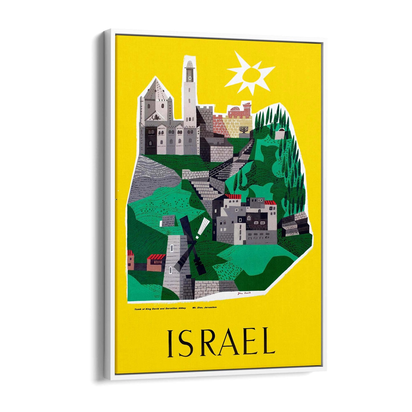 Israel Vintage Travel Advert Wall Art - The Affordable Art Company