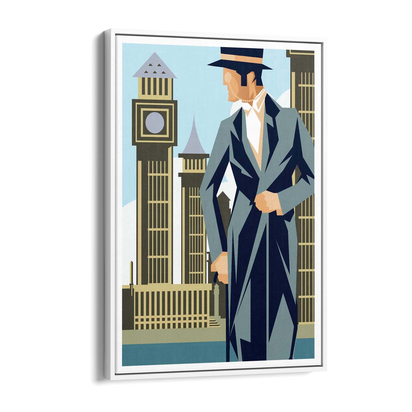 Retro London England Travel Wall Art - The Affordable Art Company