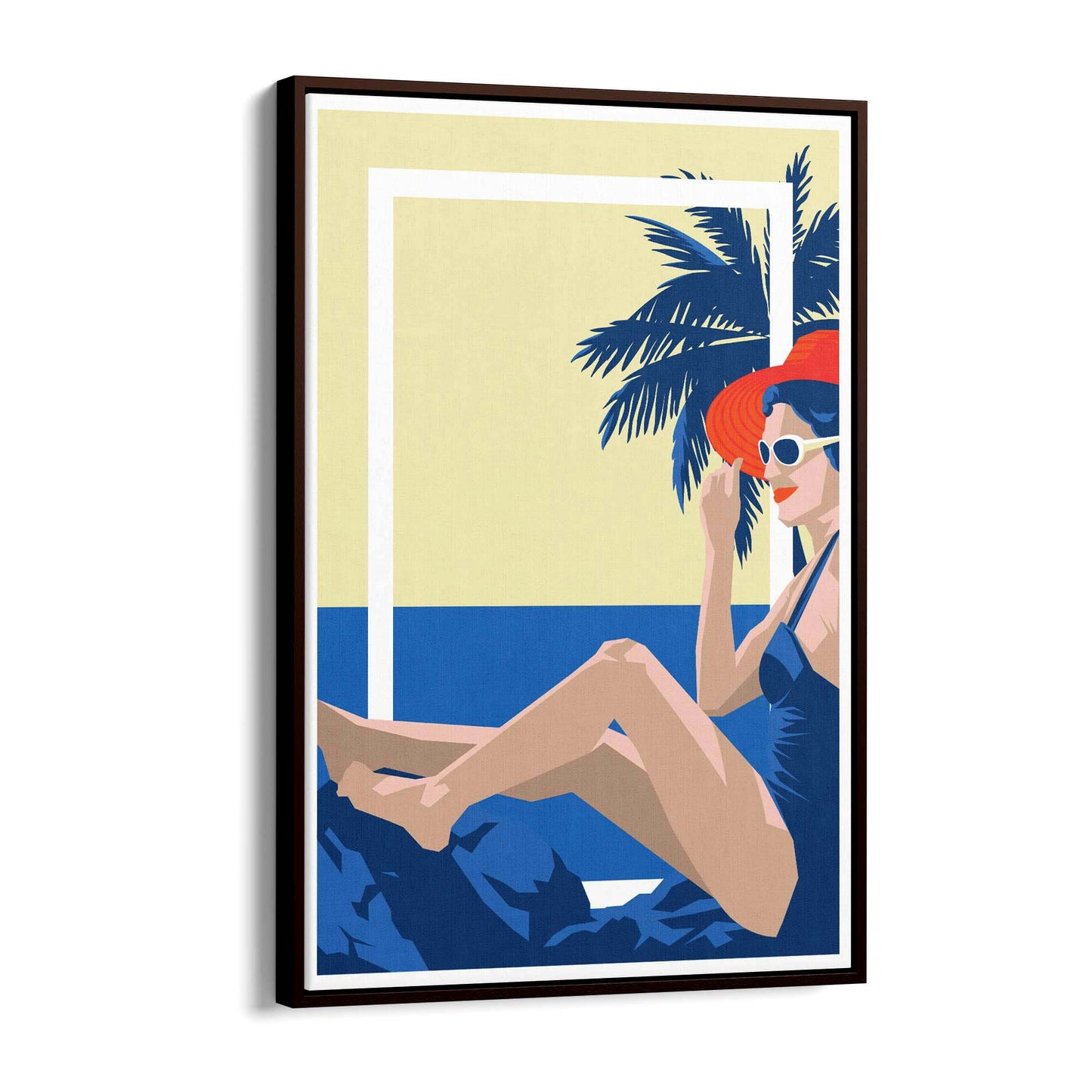 Retro Summer Beach Coastal Fashion Wall Art #3 - The Affordable Art Company