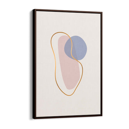 Pale Abstract Shapes Wall Art #1 - The Affordable Art Company
