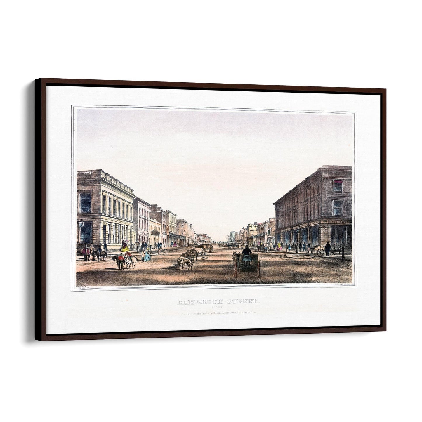 Elizabeth St, Melbourne Vintage Wall Art - The Affordable Art Company