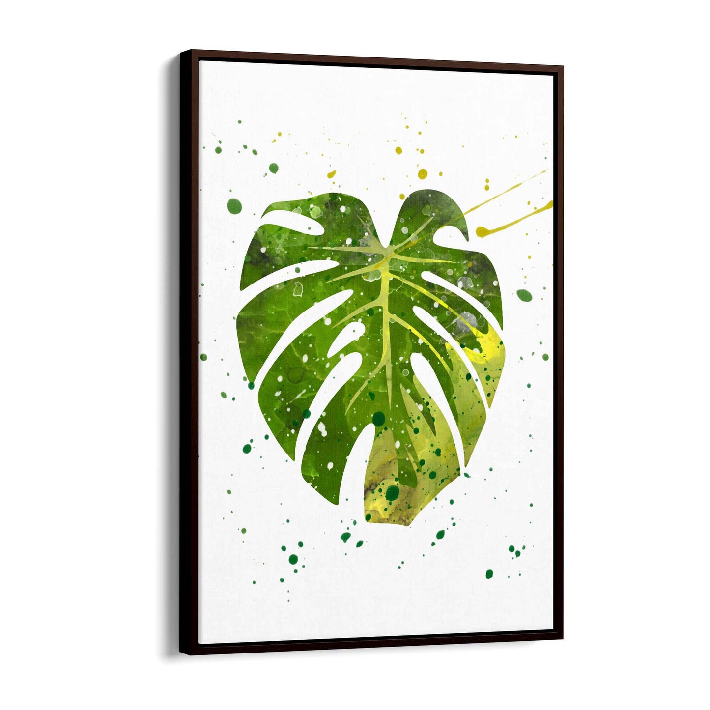 Palm Leaf Tropical Green Minimal Wall Art #2 - The Affordable Art Company