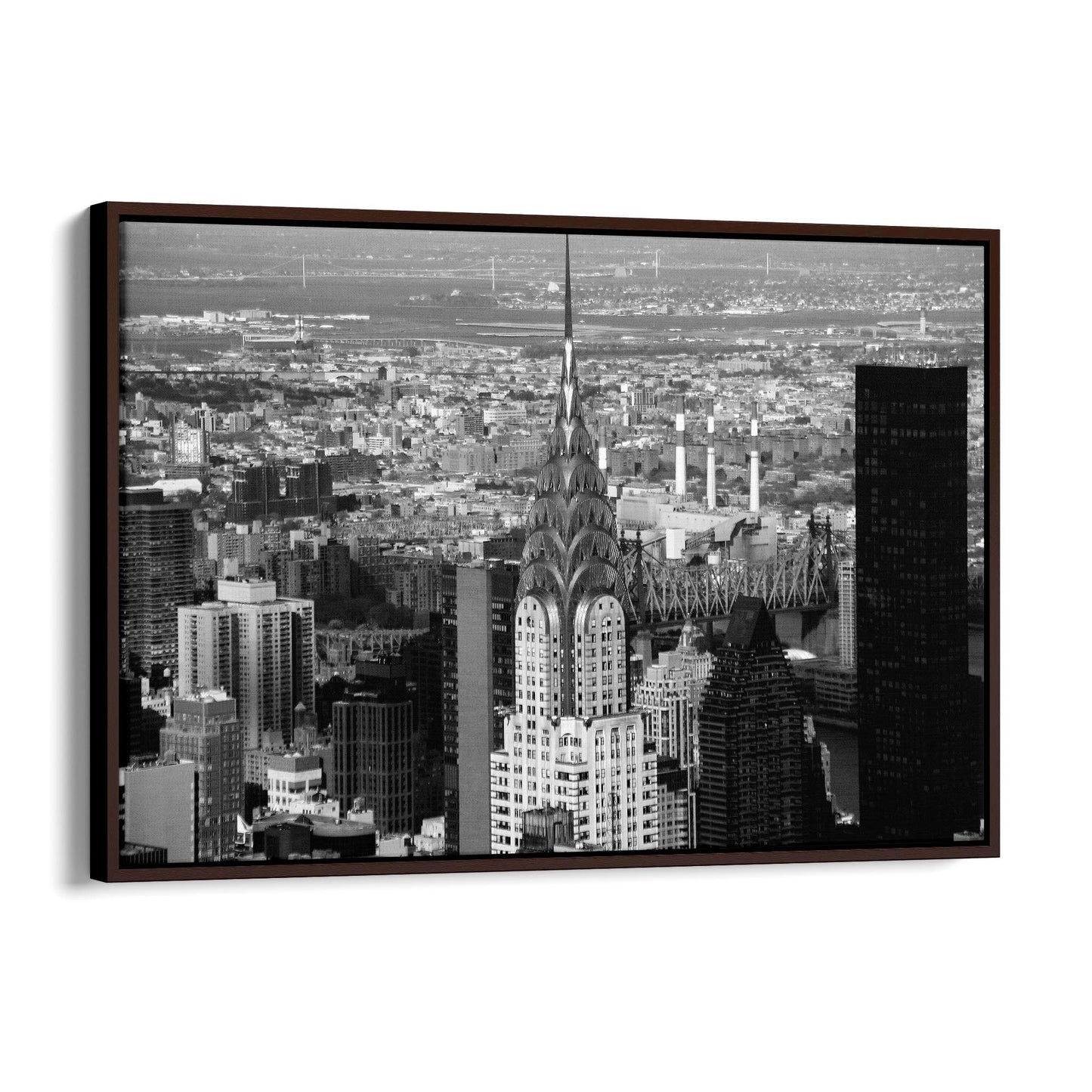 New York City Chrysler Building Black & White Art - The Affordable Art Company