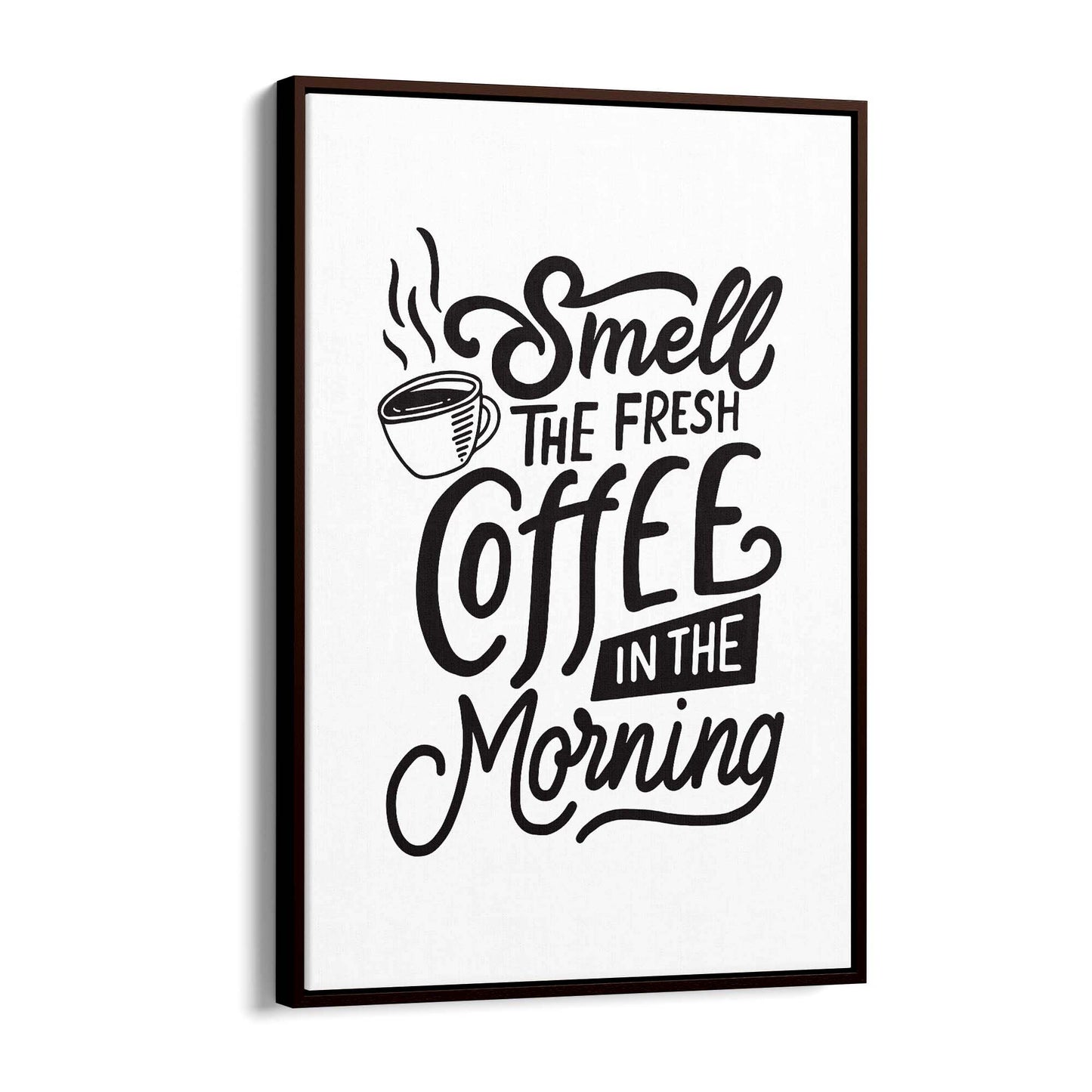 Coffee Quote Minimal Kitchen Cafe Style Wall Art #15 - The Affordable Art Company