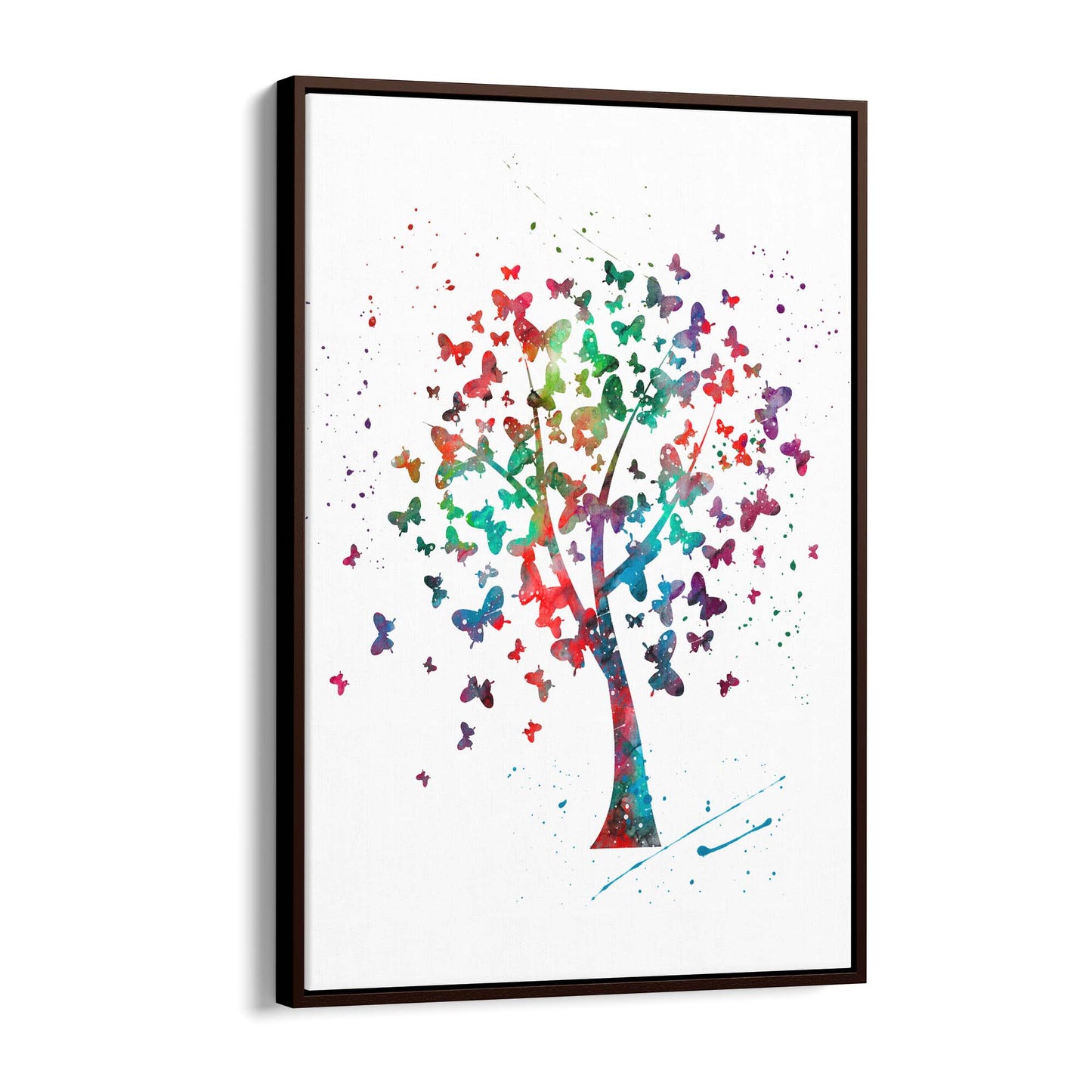 Butterfly Tree Cute Nursery Baby Toddler Wall Art - The Affordable Art Company