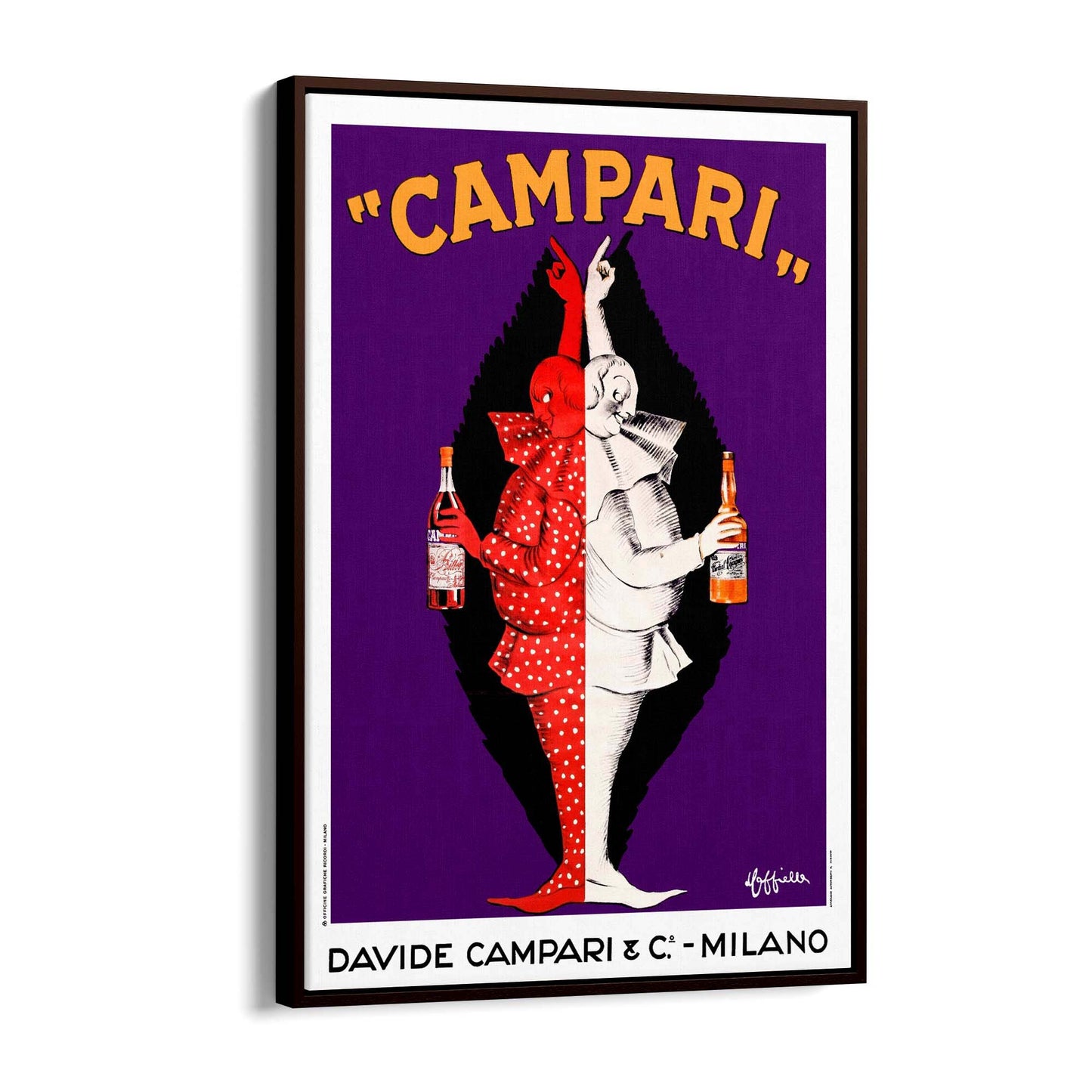 Vintage Campari Advert Italian Restaurant Wall Art #1 - The Affordable Art Company