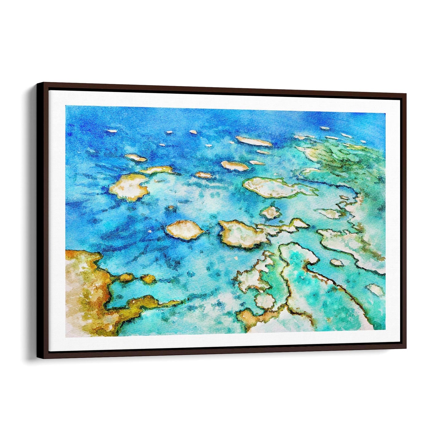 Great Barrier Reef Australian Painting Wall Art - The Affordable Art Company