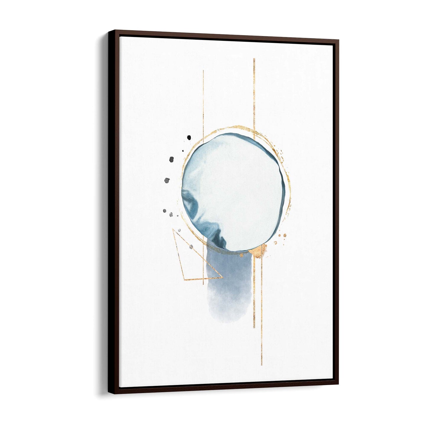 Blue Abstract Painting Minimal Modern Wall Art #2 - The Affordable Art Company