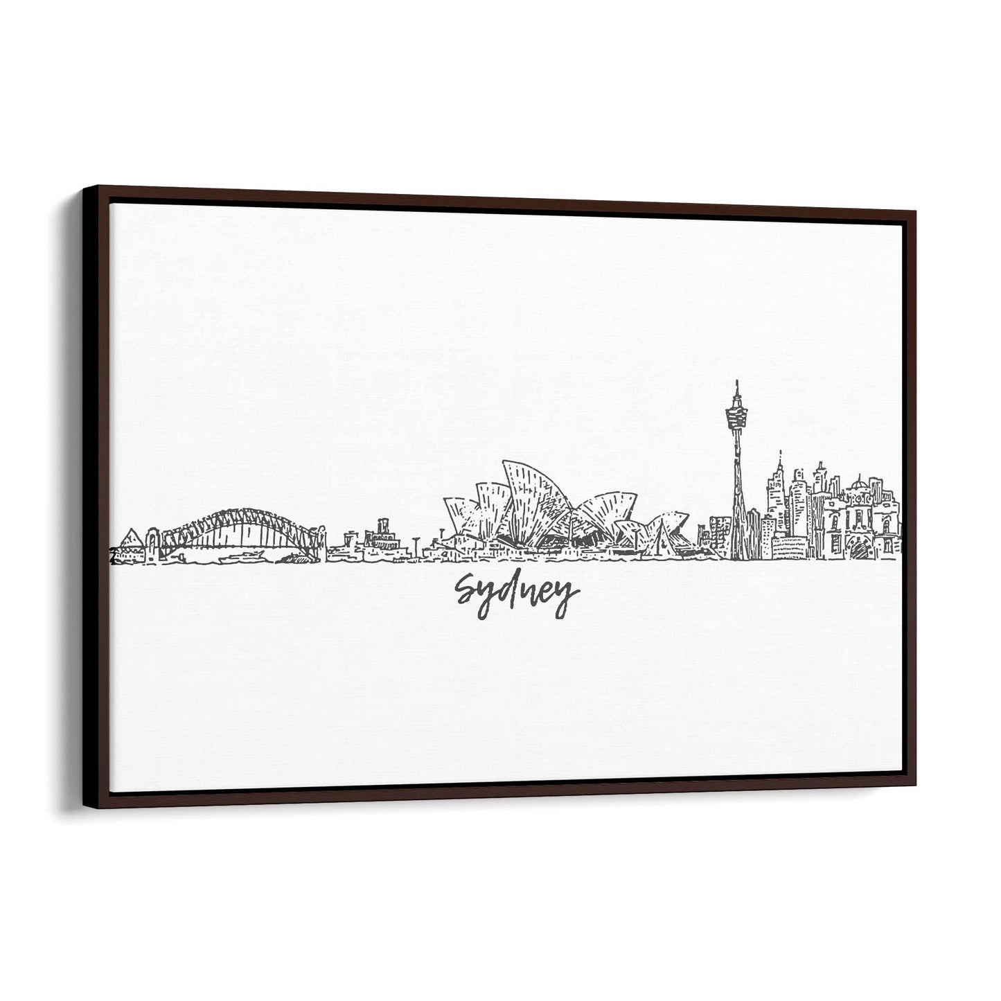 Sydney Cityscape Australian Travel Wall Art #2 - The Affordable Art Company