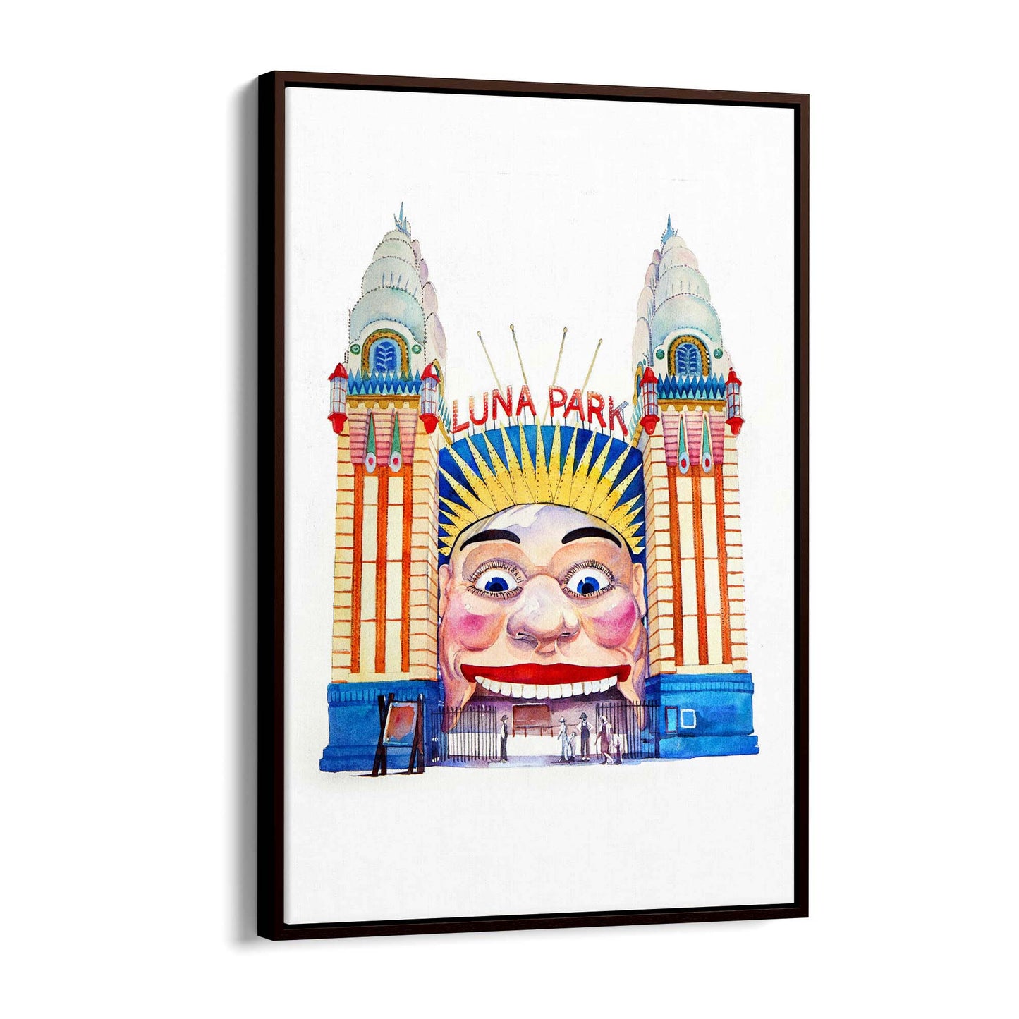 Luna Park, Sydney Painting Landmark Wall Art - The Affordable Art Company