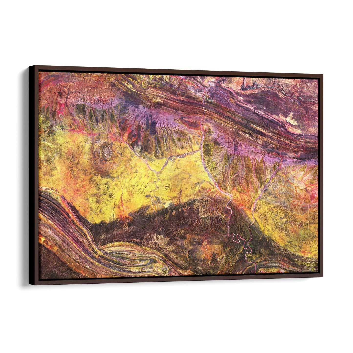 Meteorite Crater Australia Aerial Photograph Wall Art - The Affordable Art Company