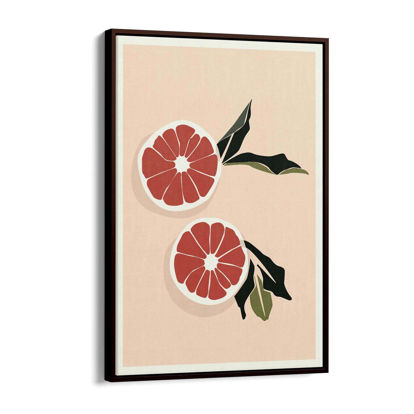 Blood Orange Abstract Retro Fruit Kitchen Wall Art #2 - The Affordable Art Company