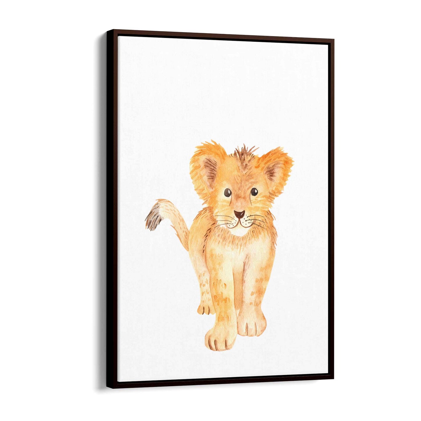 Cartoon Lion Cub Cute Nursery Baby Animal Art #2 - The Affordable Art Company