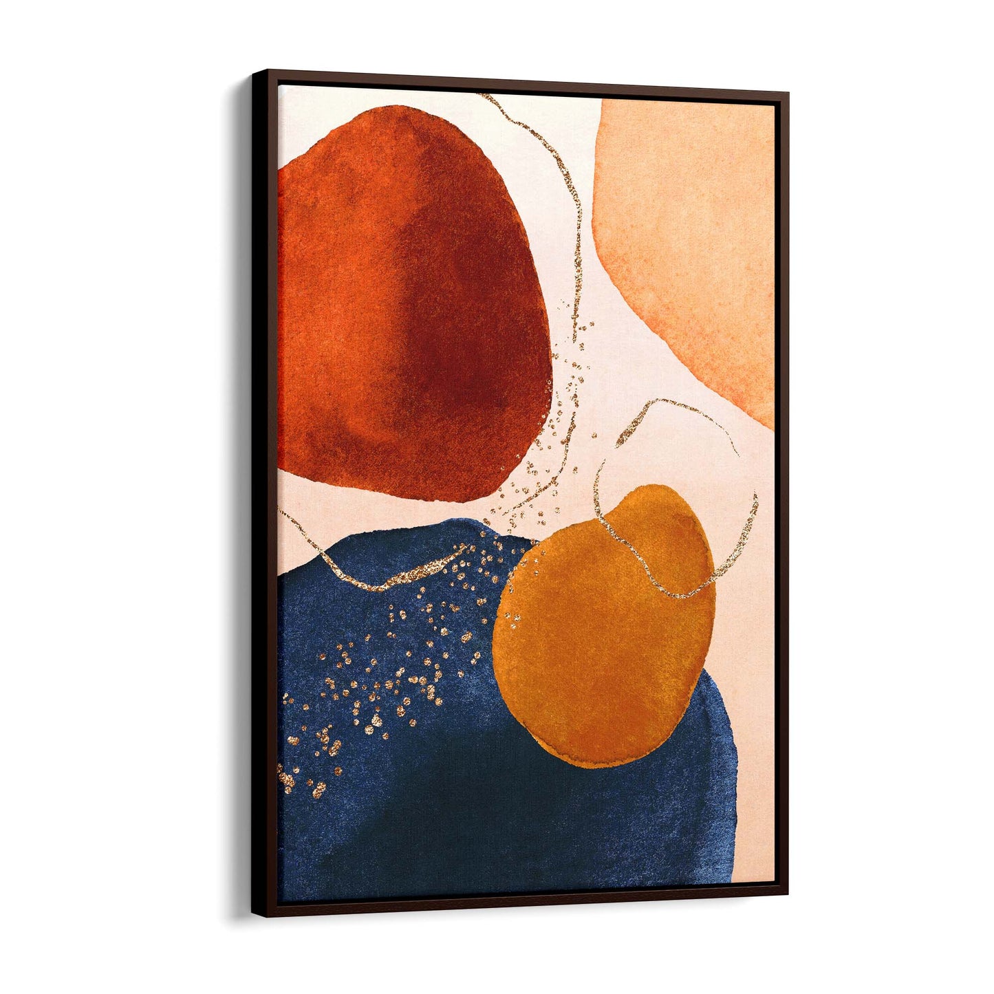 Abstract Modern Watercolour Shapes Painting Wall Art #3 - The Affordable Art Company