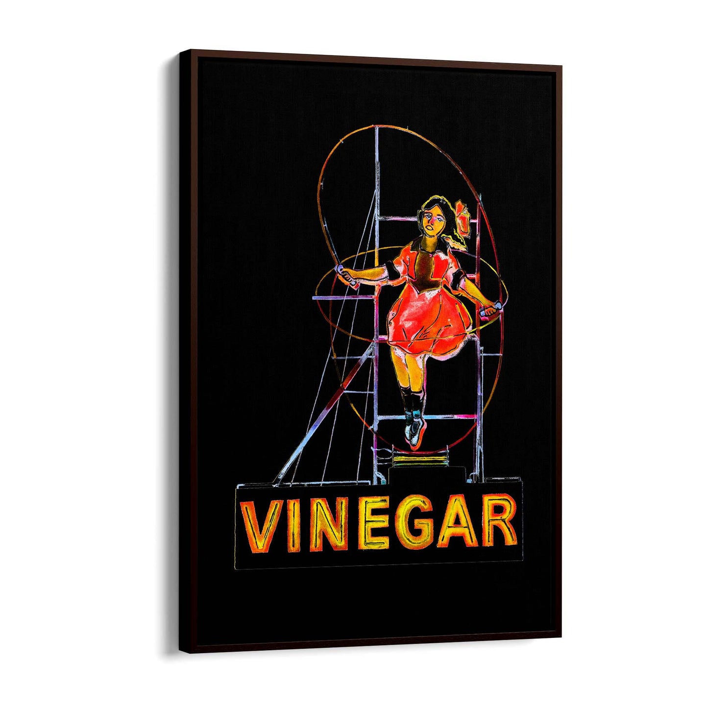 Vinegar Girl, Night Richmond Melbourne Wall Art - The Affordable Art Company