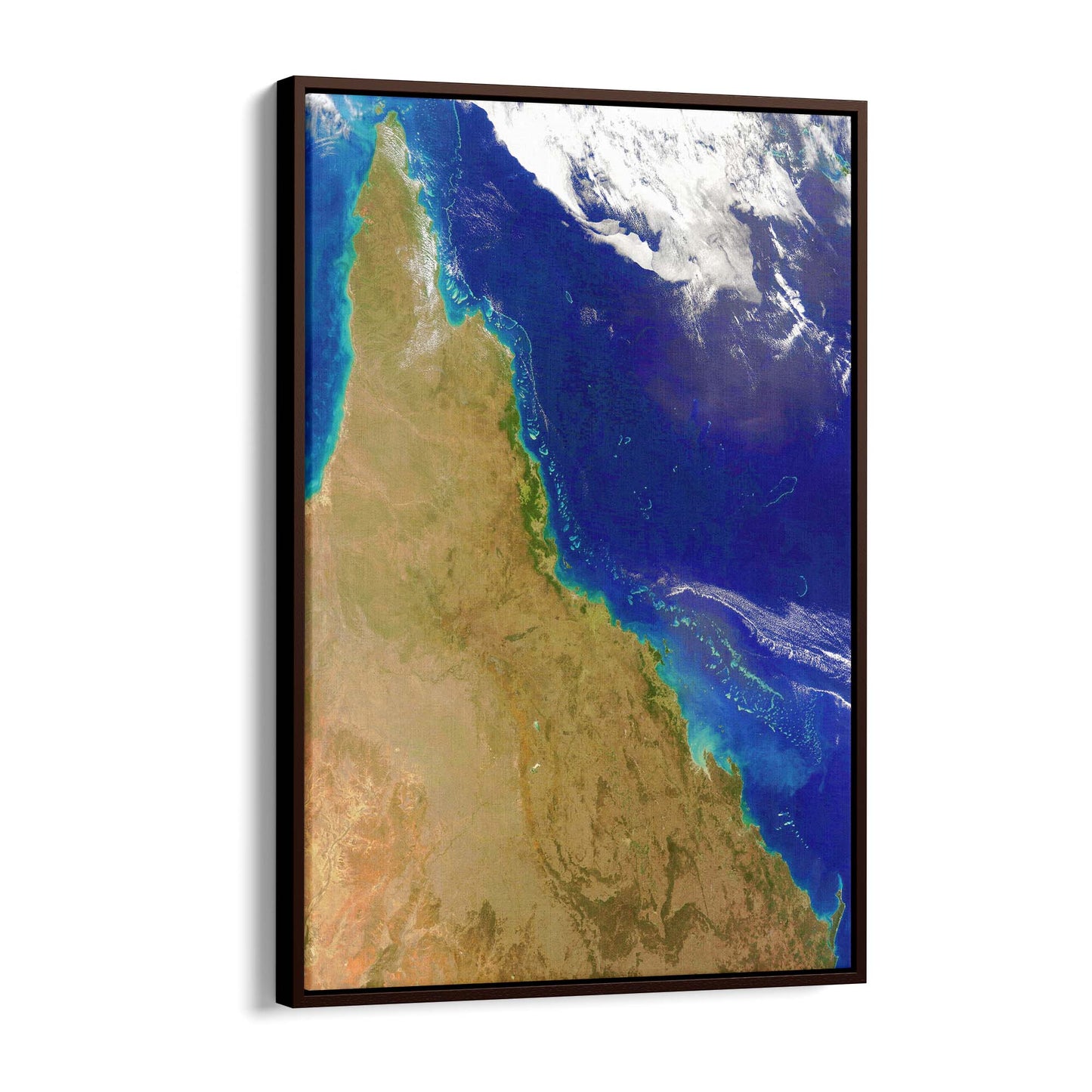 Great Barrier Reef from Space Australia Wall Art - The Affordable Art Company