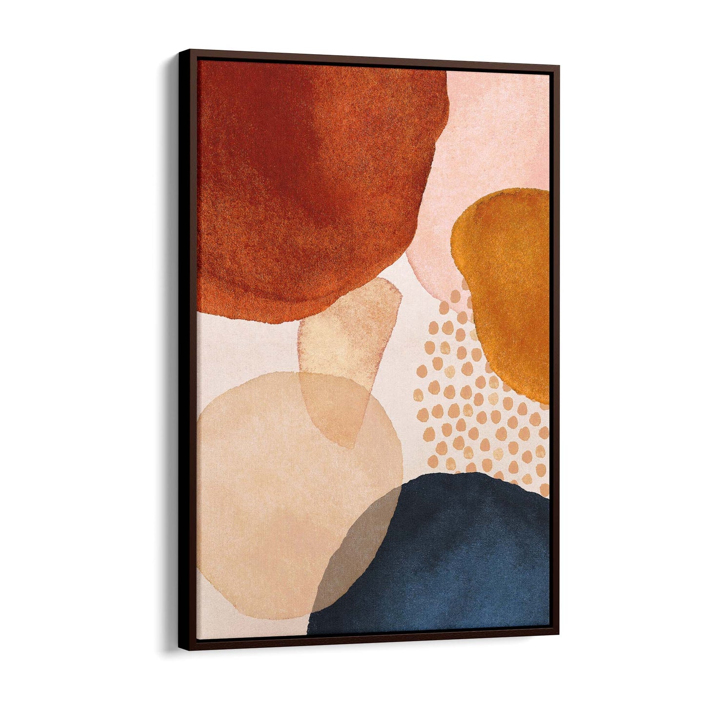 Abstract Modern Watercolour Shapes Painting Wall Art #6 - The Affordable Art Company