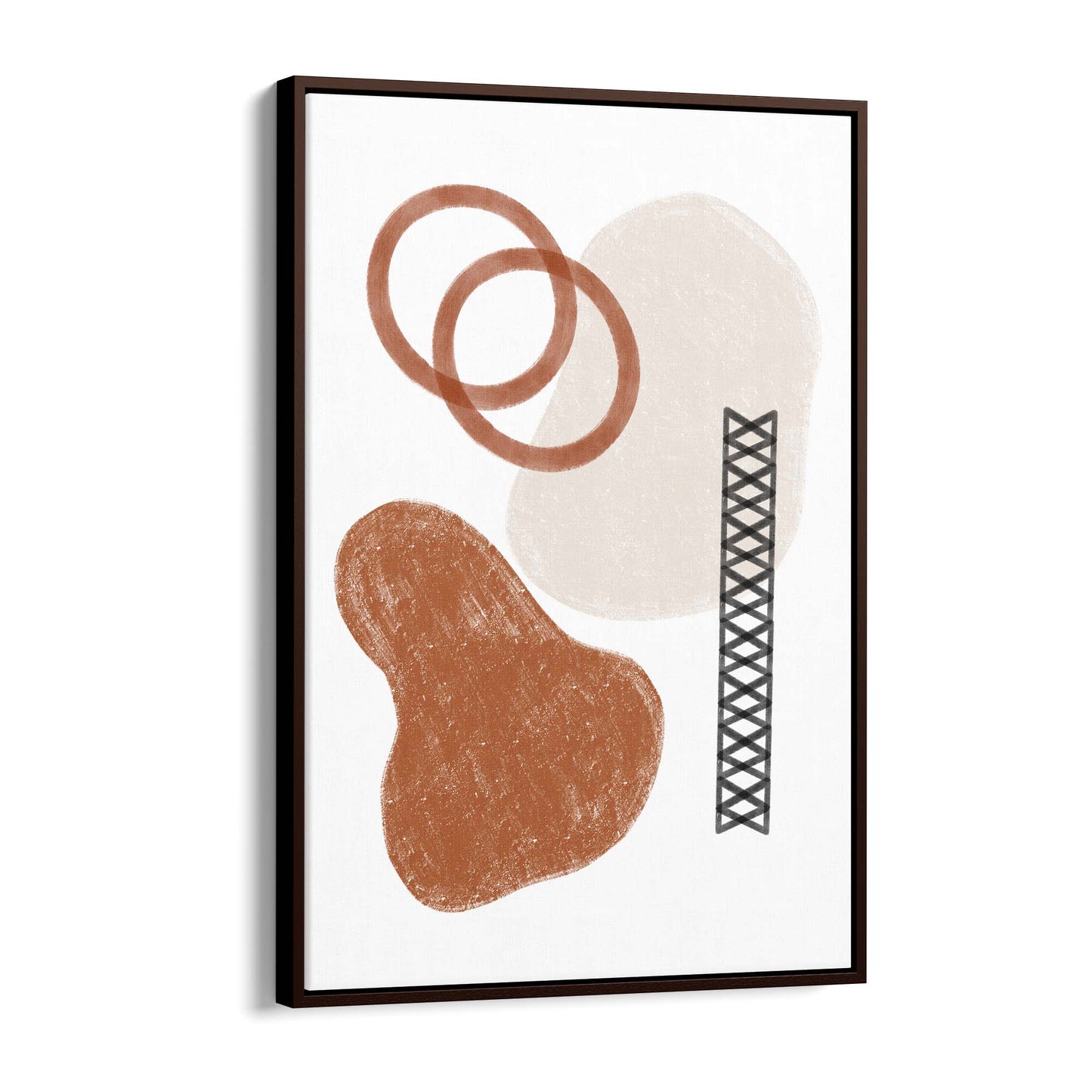 Modern Abstract Shape Minimal Retro Wall Art #15 - The Affordable Art Company