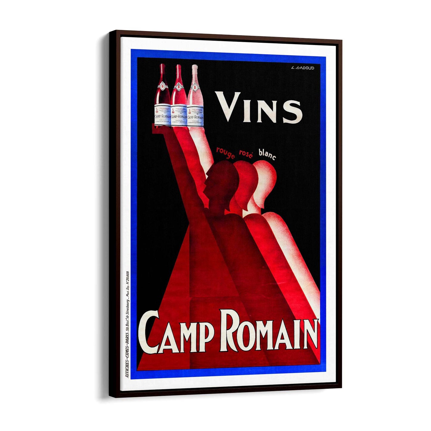 Camp Romain Vintage Drinks Advert Wall Art - The Affordable Art Company