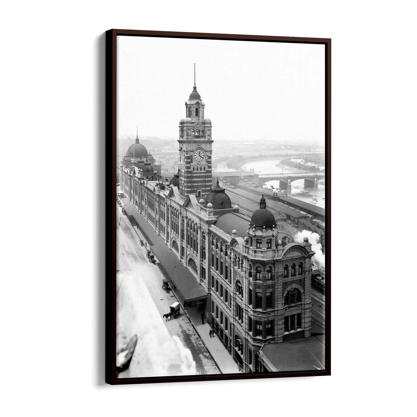 Flinders St Station Melbourne Vintage Photograph Art #1 - The Affordable Art Company