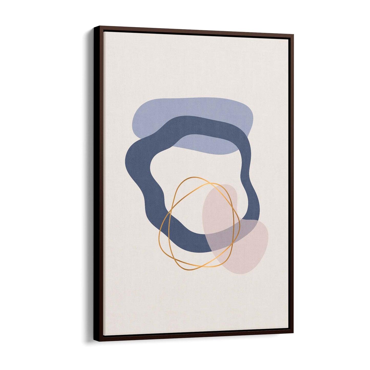 Pale Abstract Shapes Wall Art #4 - The Affordable Art Company