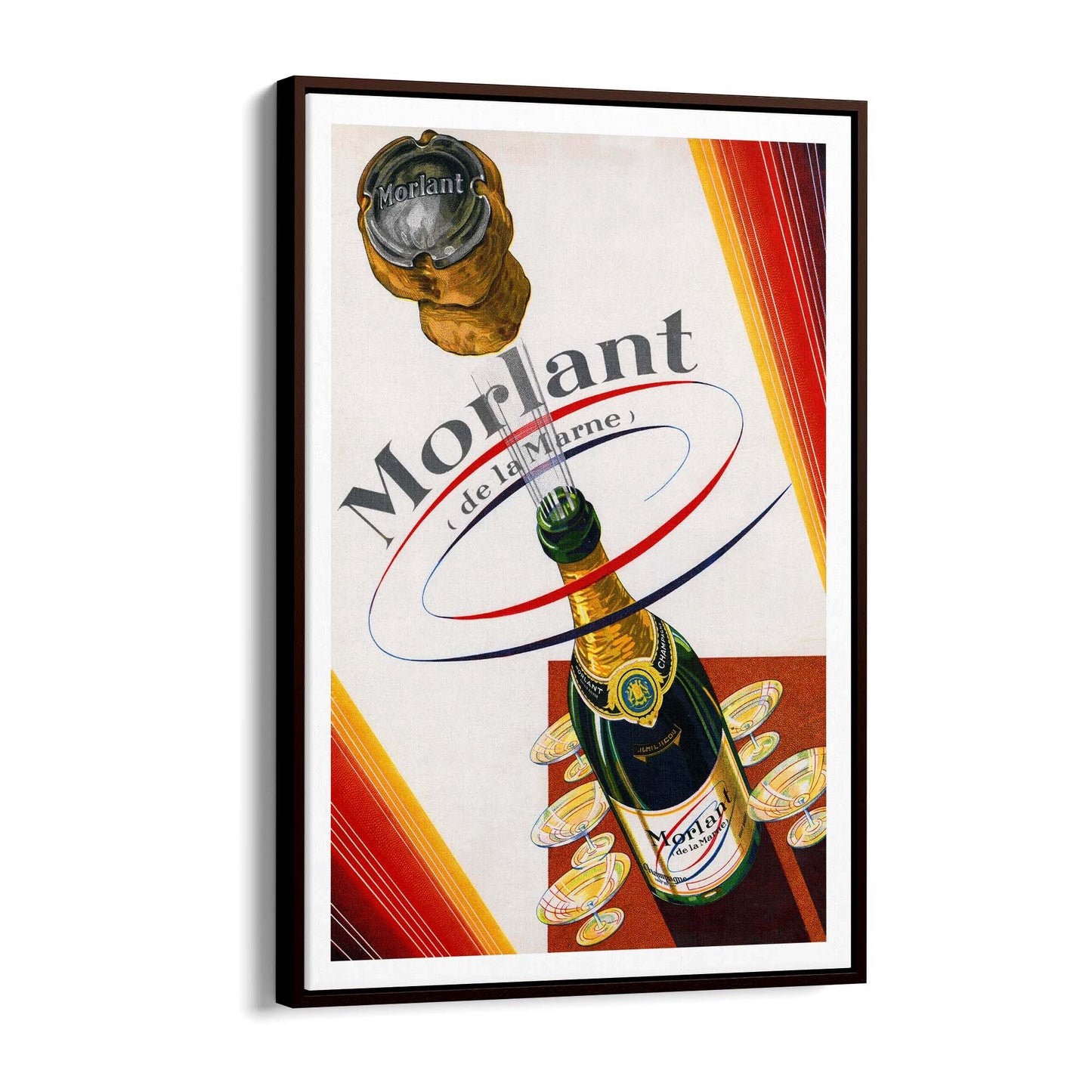 Morlant Champagne Vintage Drinks Advert Wall Art - The Affordable Art Company