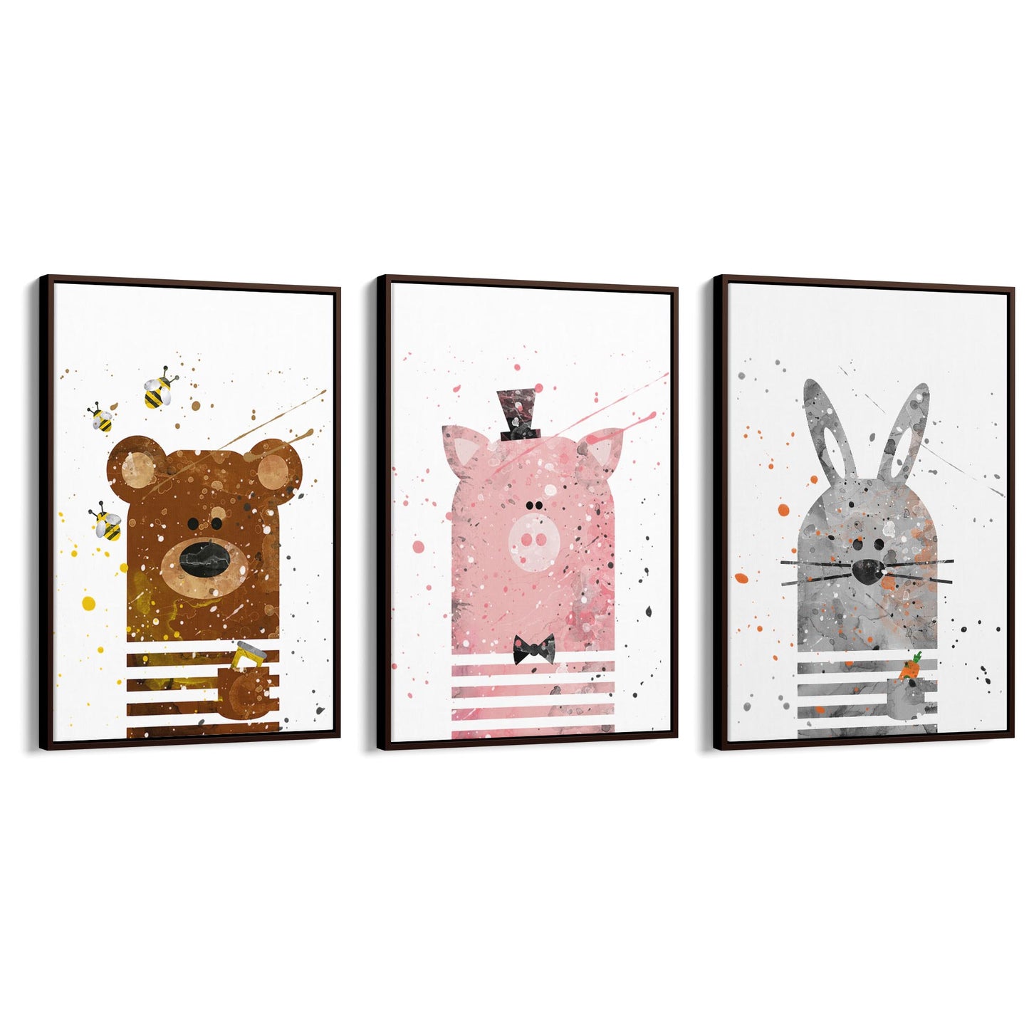 Set of Nursery Animals Wall Art - The Affordable Art Company