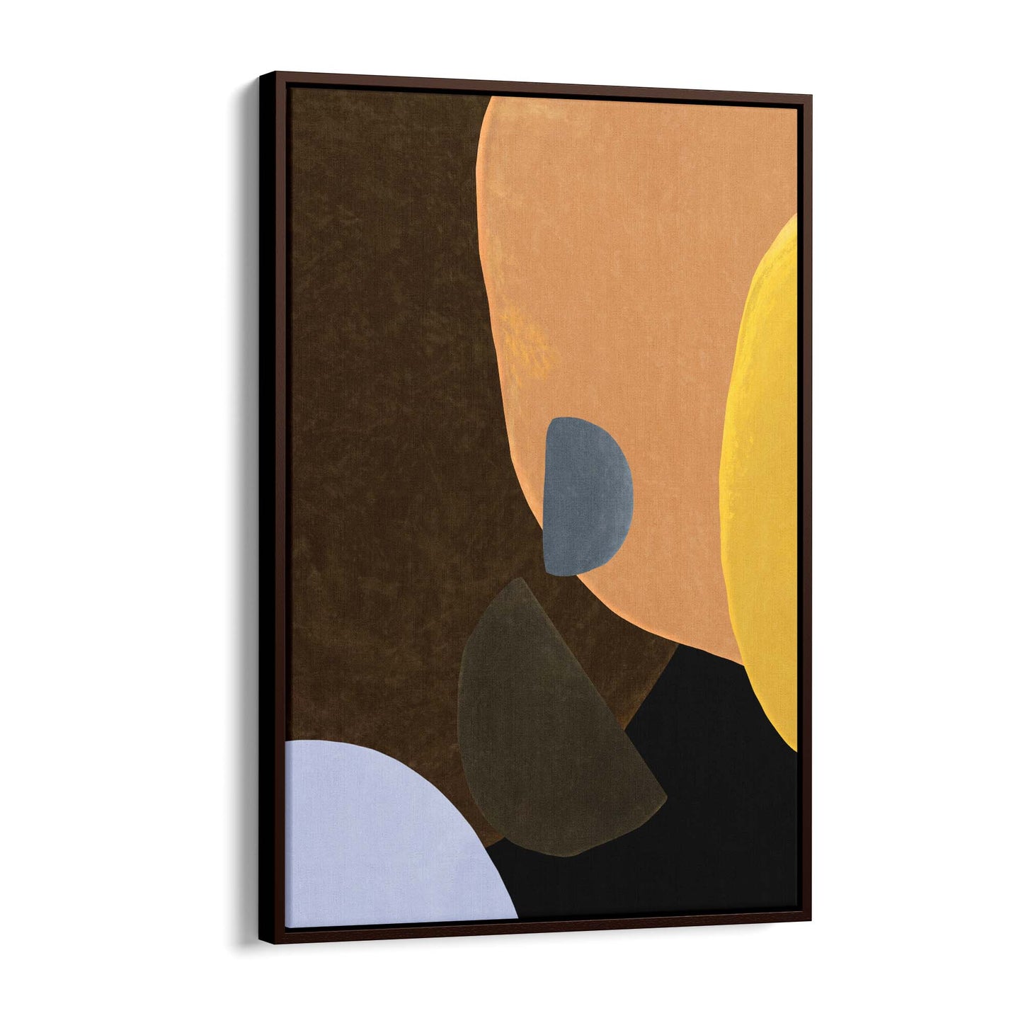 Dark Minimal Abstract Modern Painting Wall Art #3 - The Affordable Art Company