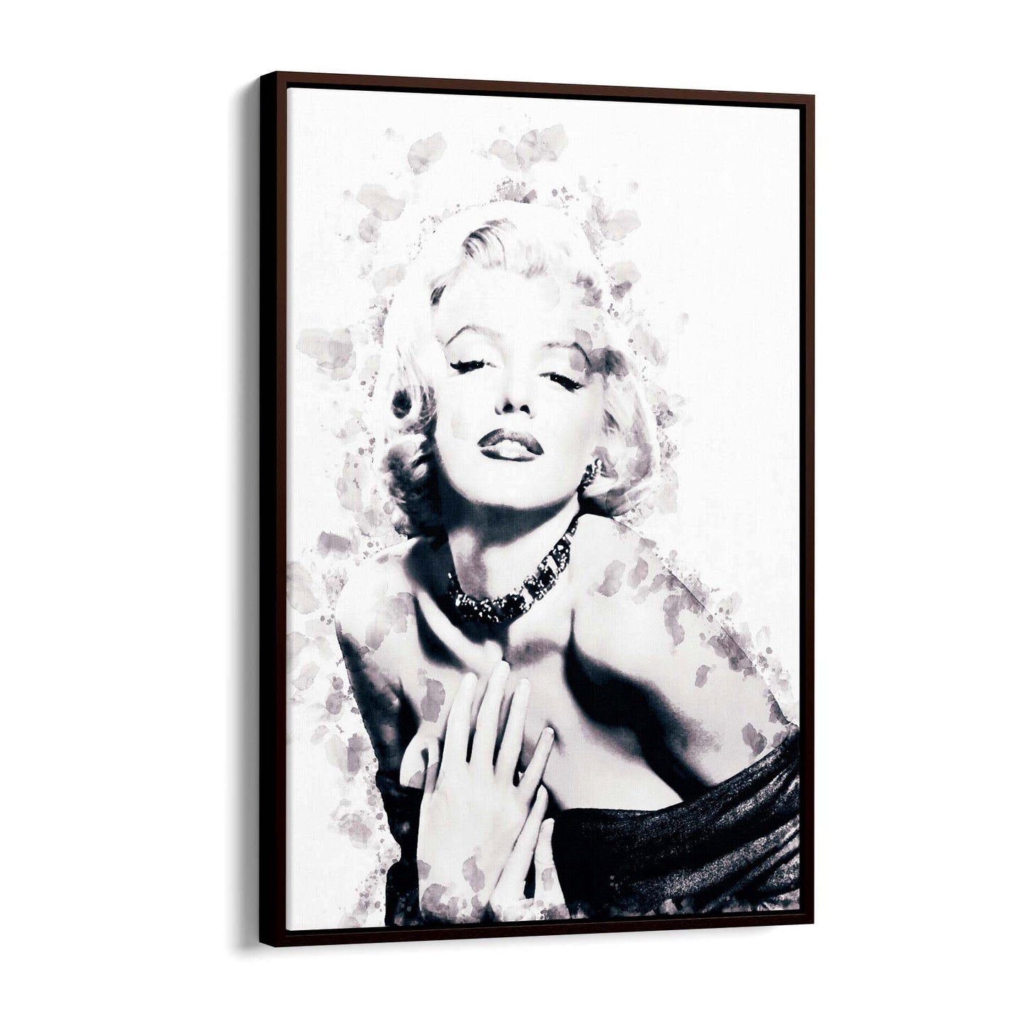 Marilyn Monroe Minimal Black Ink Fashion Wall Art #2 - The Affordable Art Company