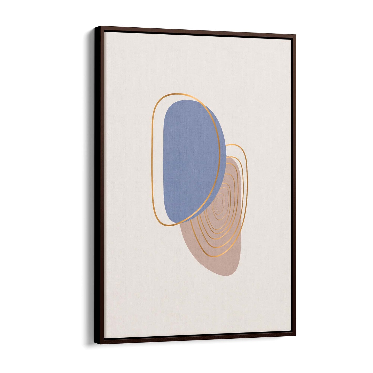 Pale Abstract Shapes Wall Art #6 - The Affordable Art Company