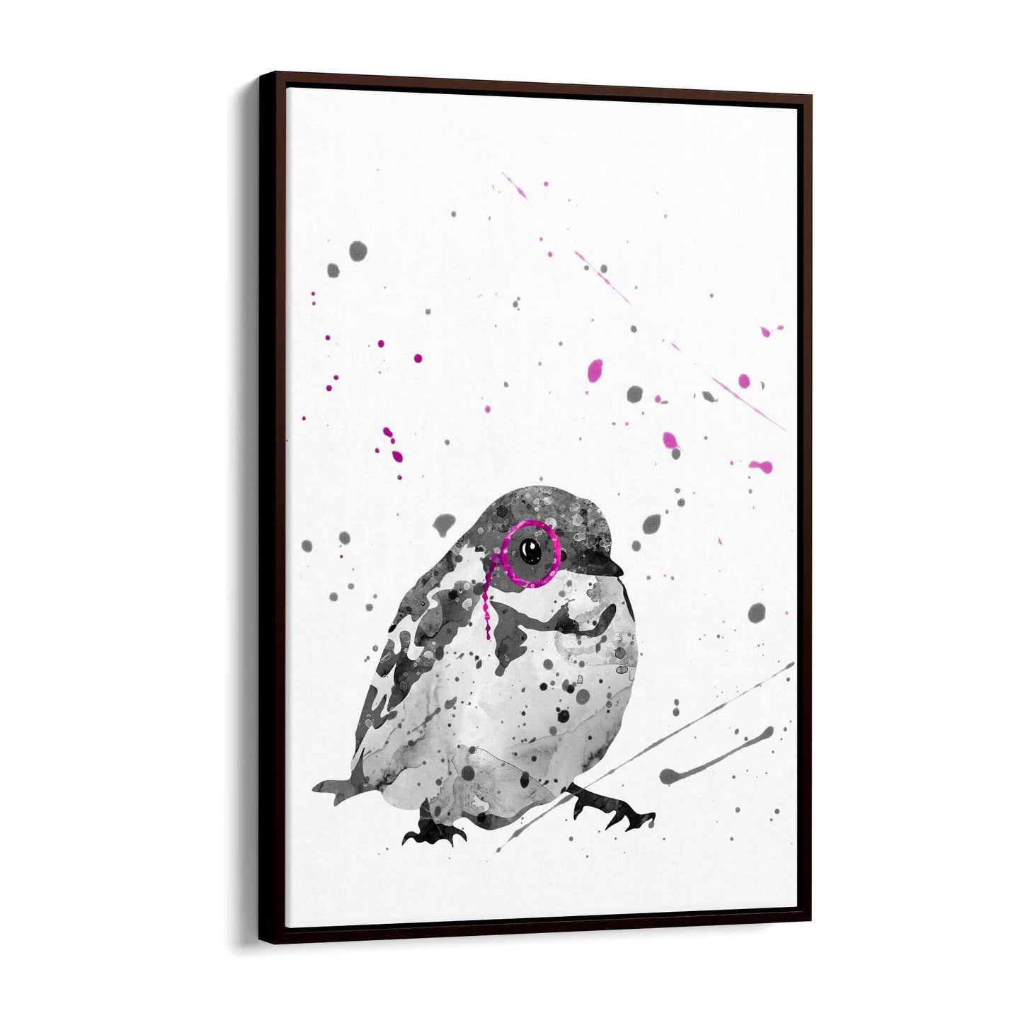 Bird with Glasses Nusery Animal Wall Art - The Affordable Art Company